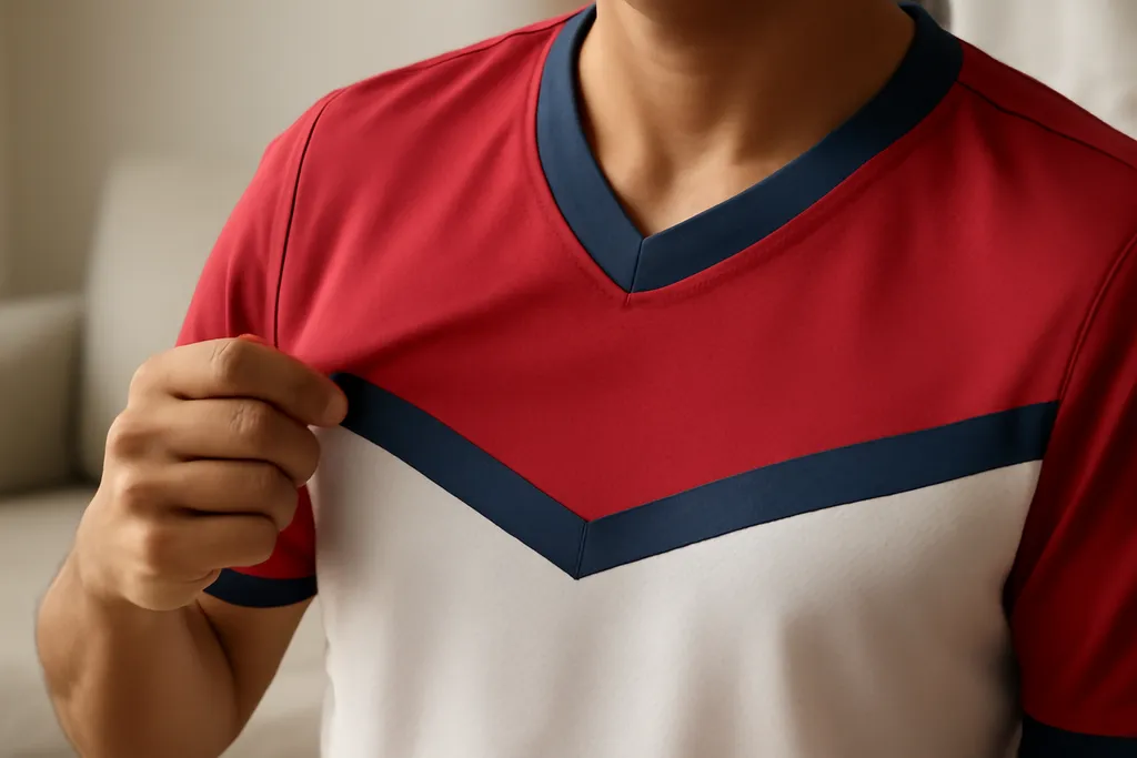 A second, contextual photo supporting the guide on baseball jersey fabric climate