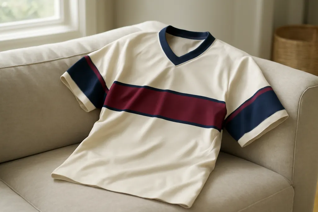 Editorial photo illustrating football jersey fabric weight