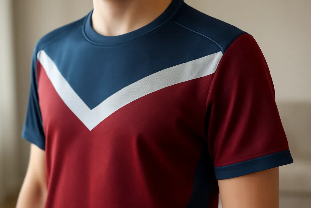 A second, contextual photo supporting the guide on hockey jersey fabric technology