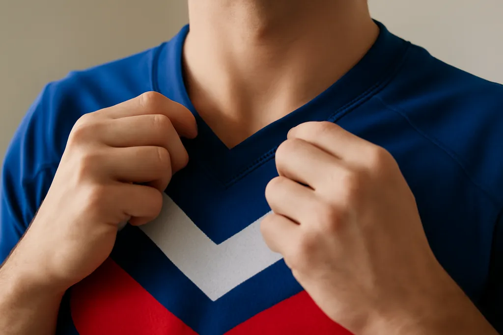 A second, contextual photo supporting the guide on baseball jersey fit vs football basketball
