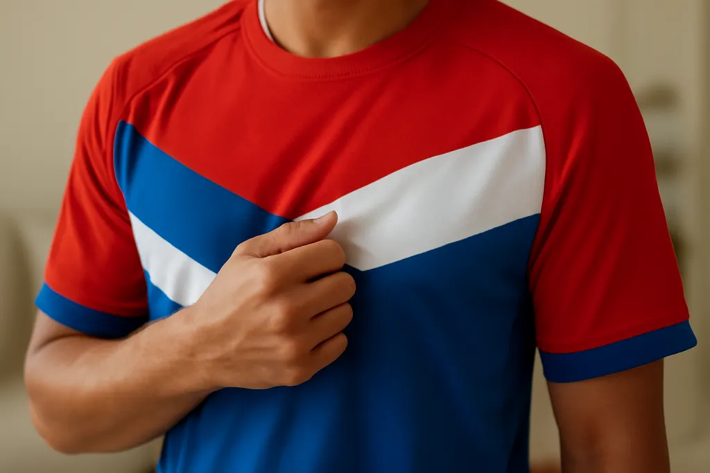 A second, contextual photo supporting the guide on layering basketball jersey cold arena