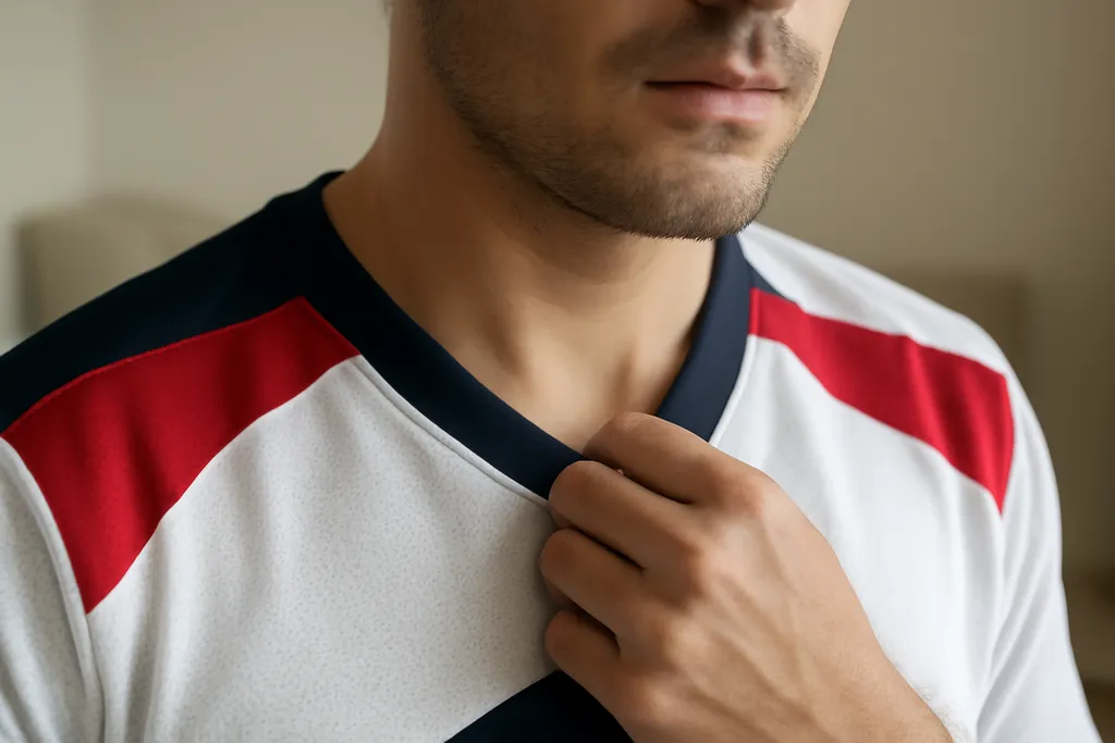 A second, contextual photo supporting the guide on layering football jersey cold weather