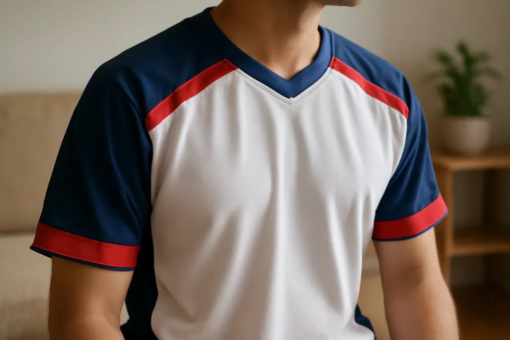 A second, contextual photo supporting the guide on soccer jersey fabric breathability