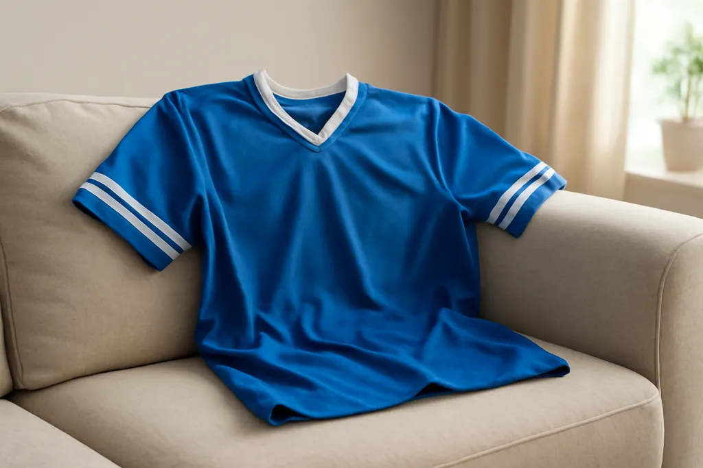 Editorial photo illustrating soccer jersey fabric breathability